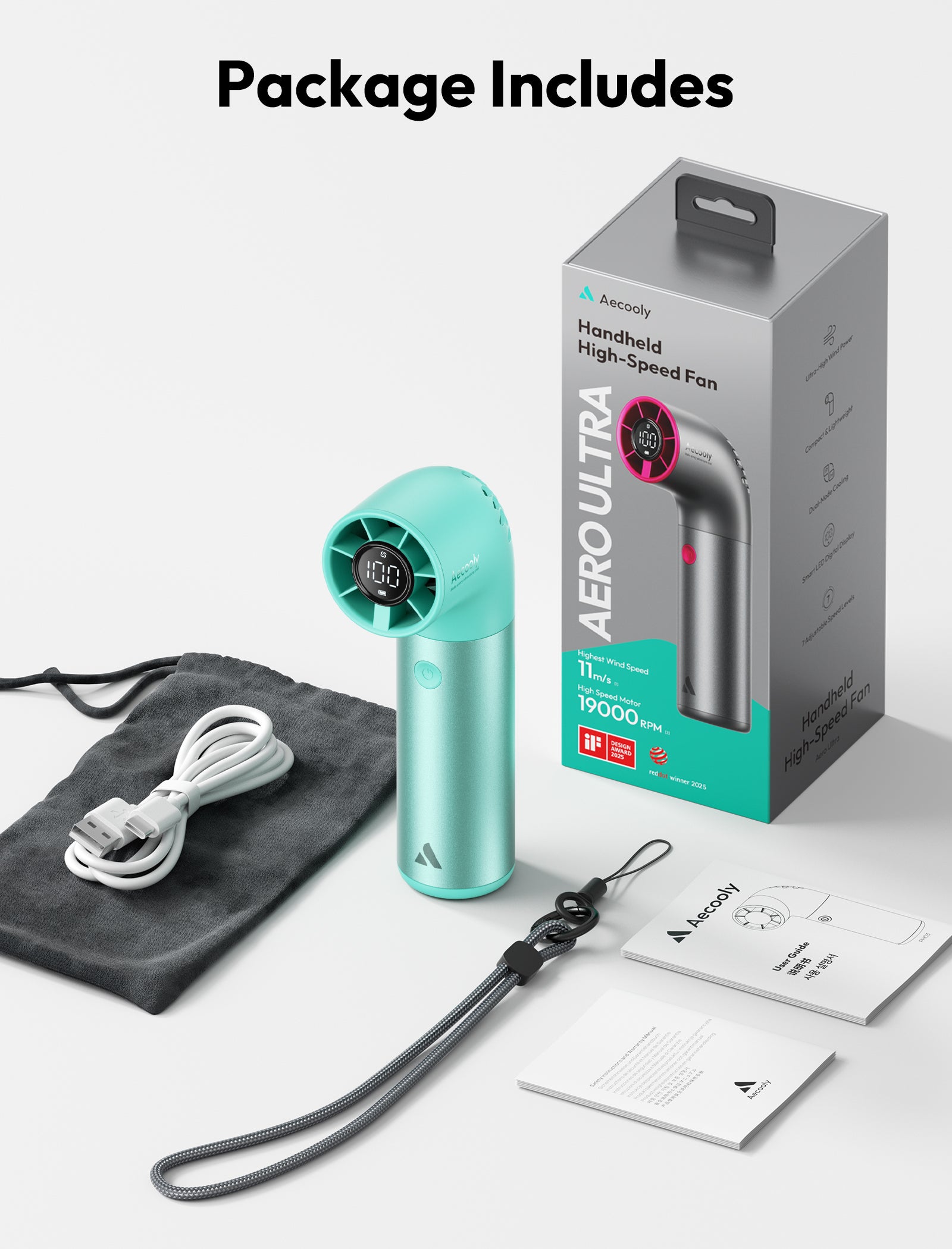 Handheld High-Speed Fan Aero Ultra
