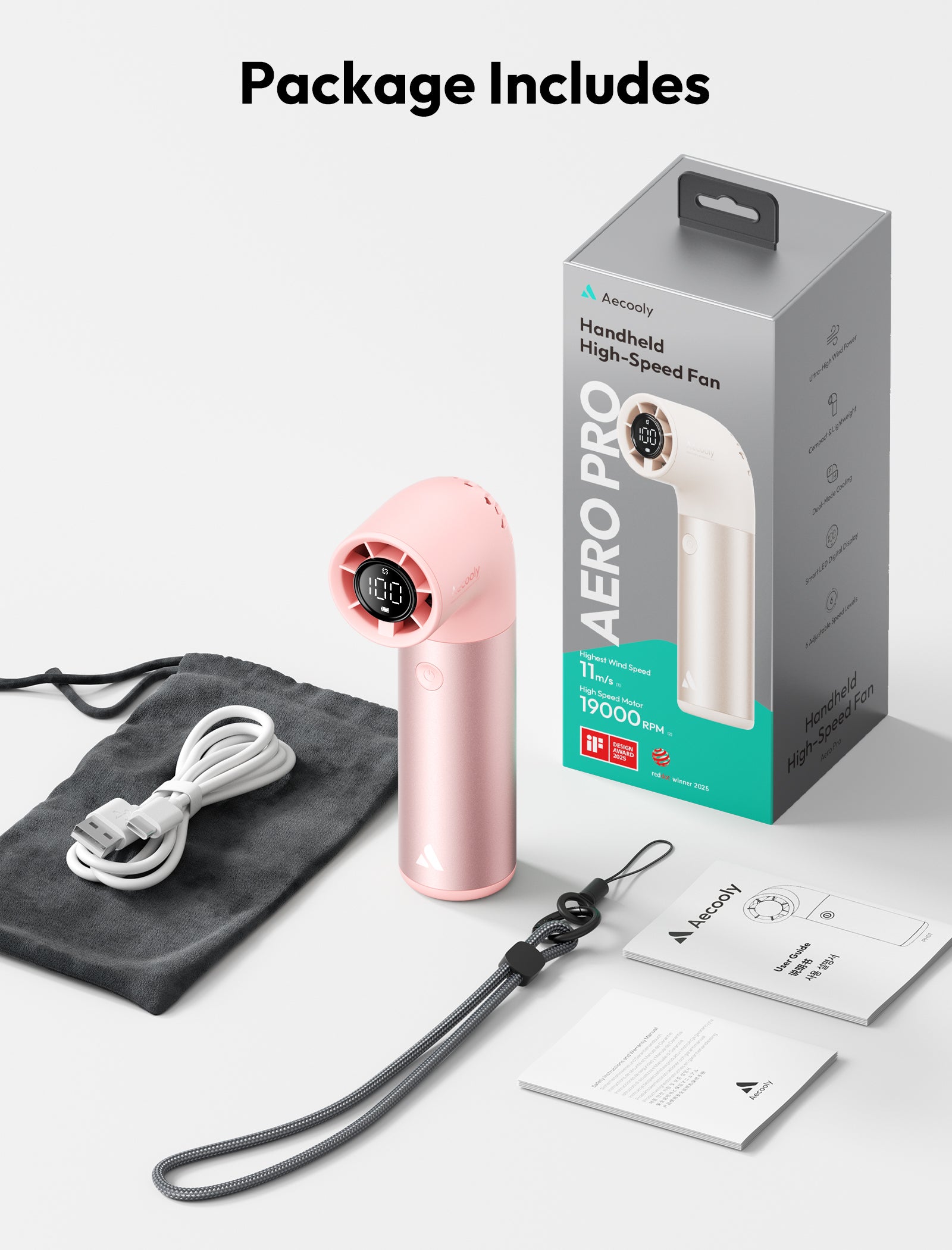 Handheld High-Speed Fan Aero Pro