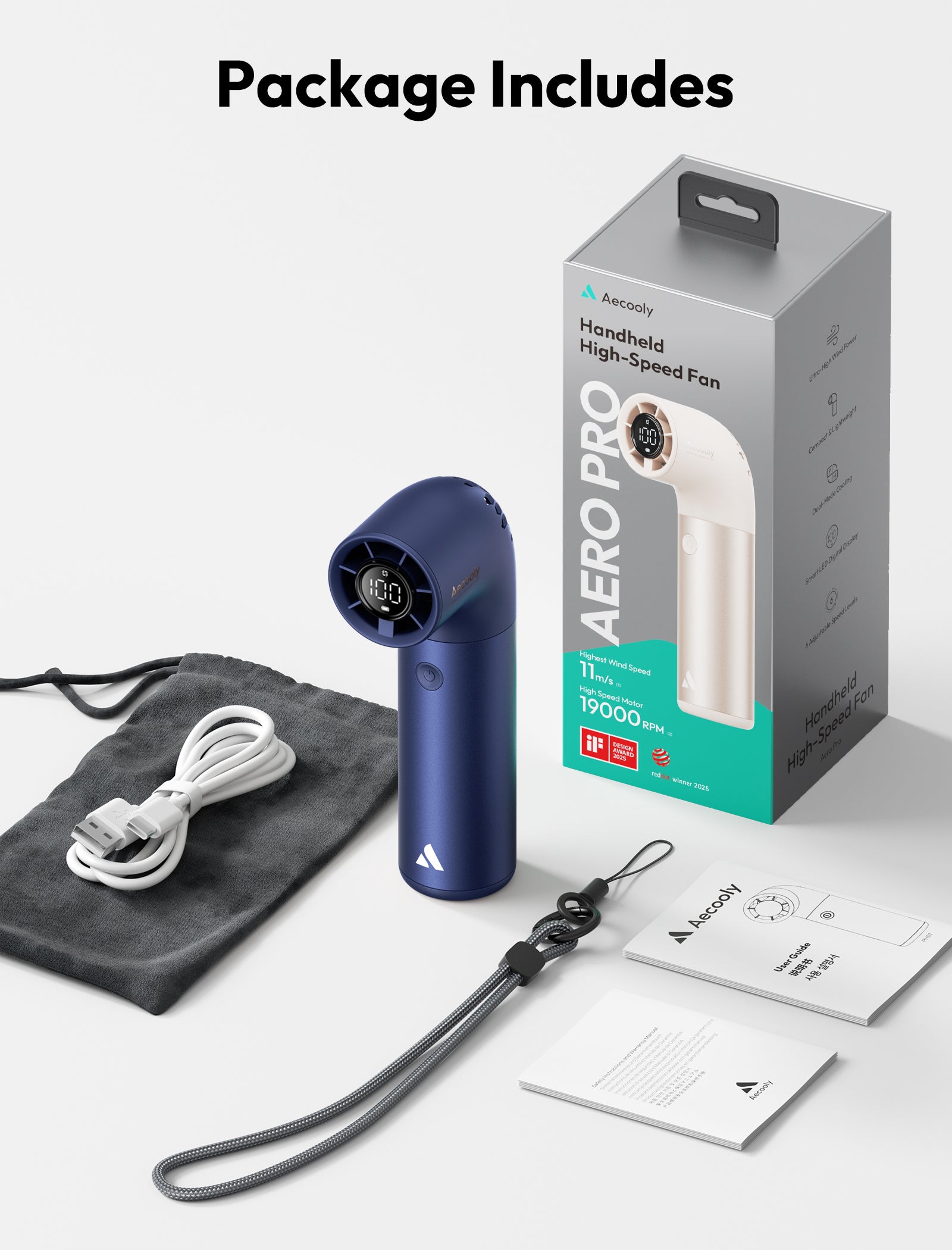 Handheld High-Speed Fan Aero Pro