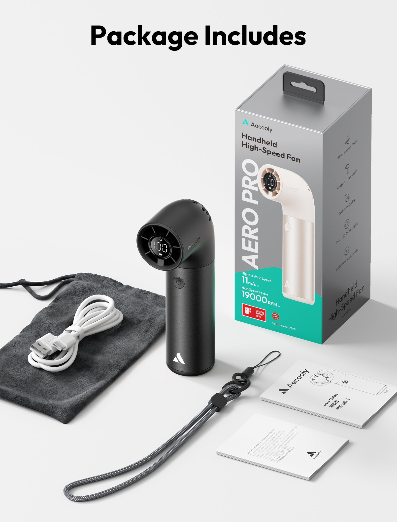 Handheld High-Speed Fan Aero Pro
