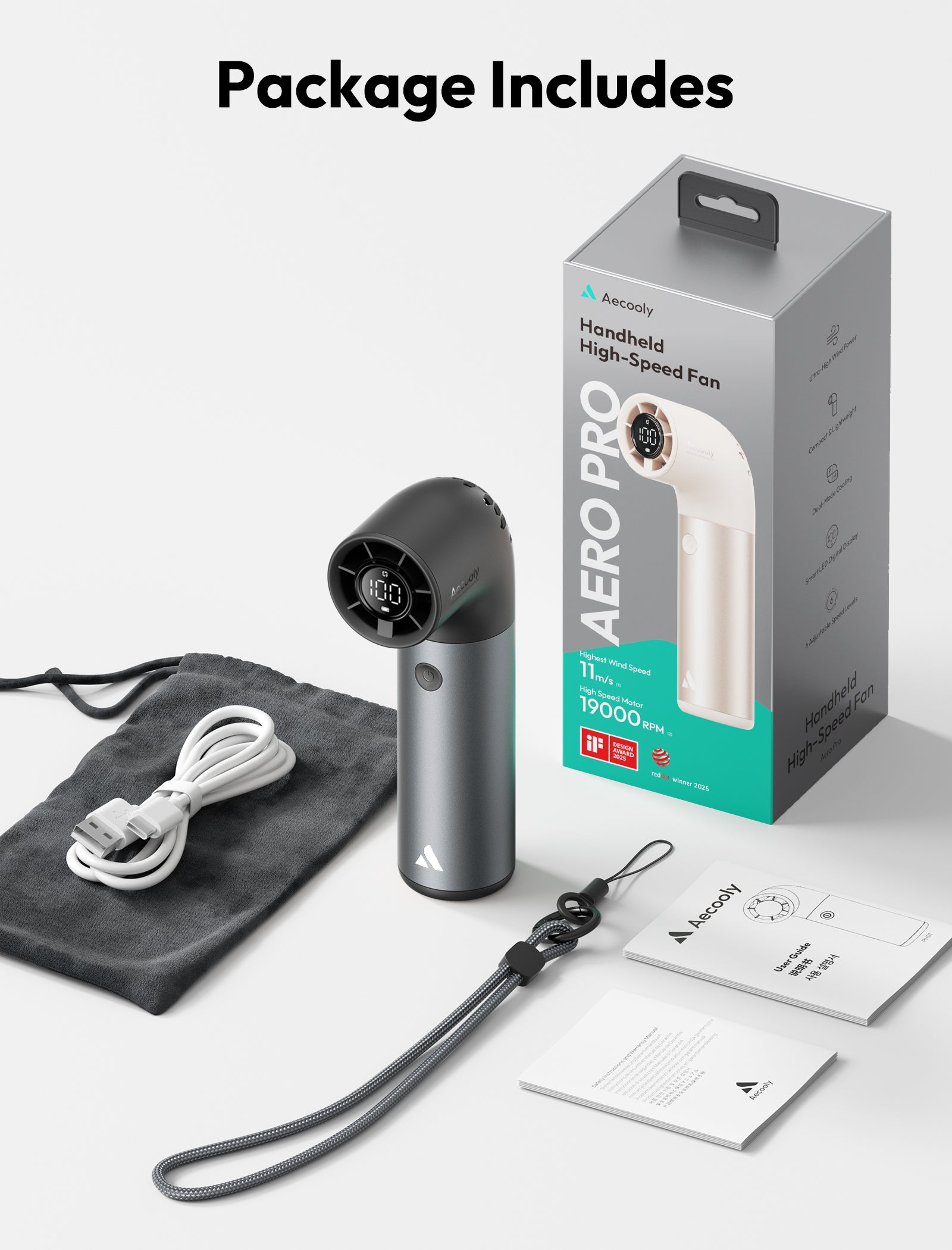 Handheld High-Speed Fan Aero Pro