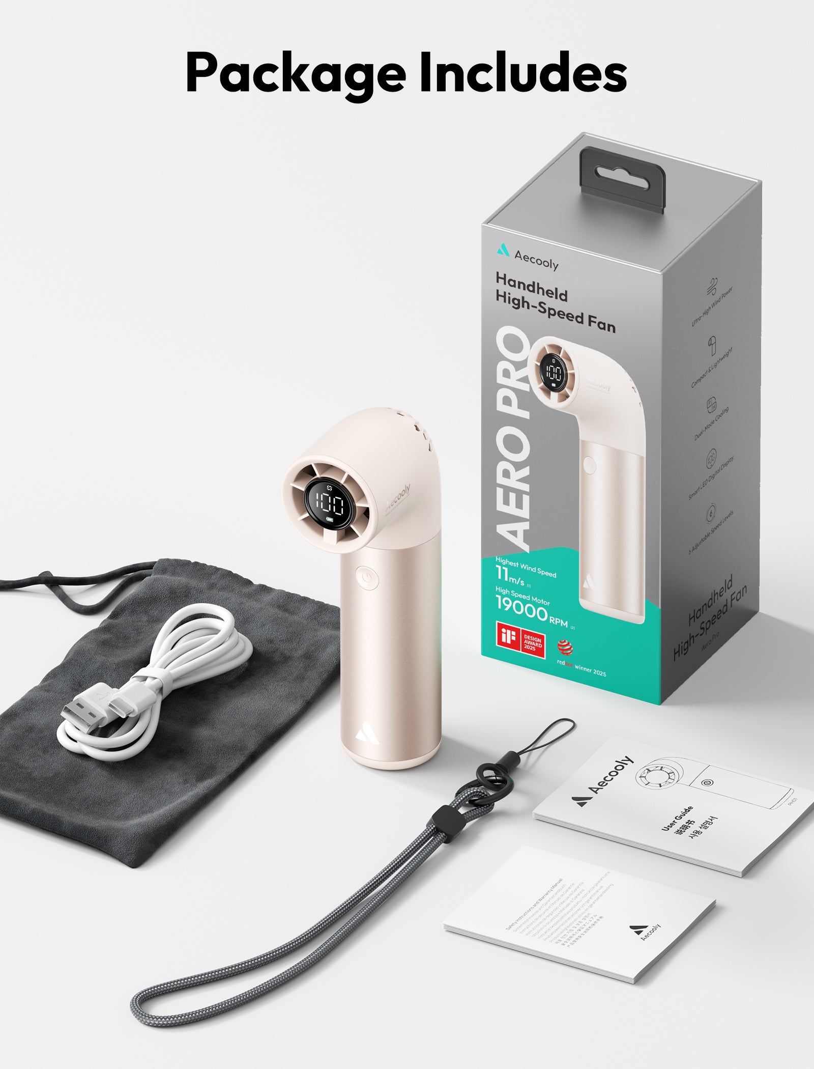 Handheld High-Speed Fan Aero Pro