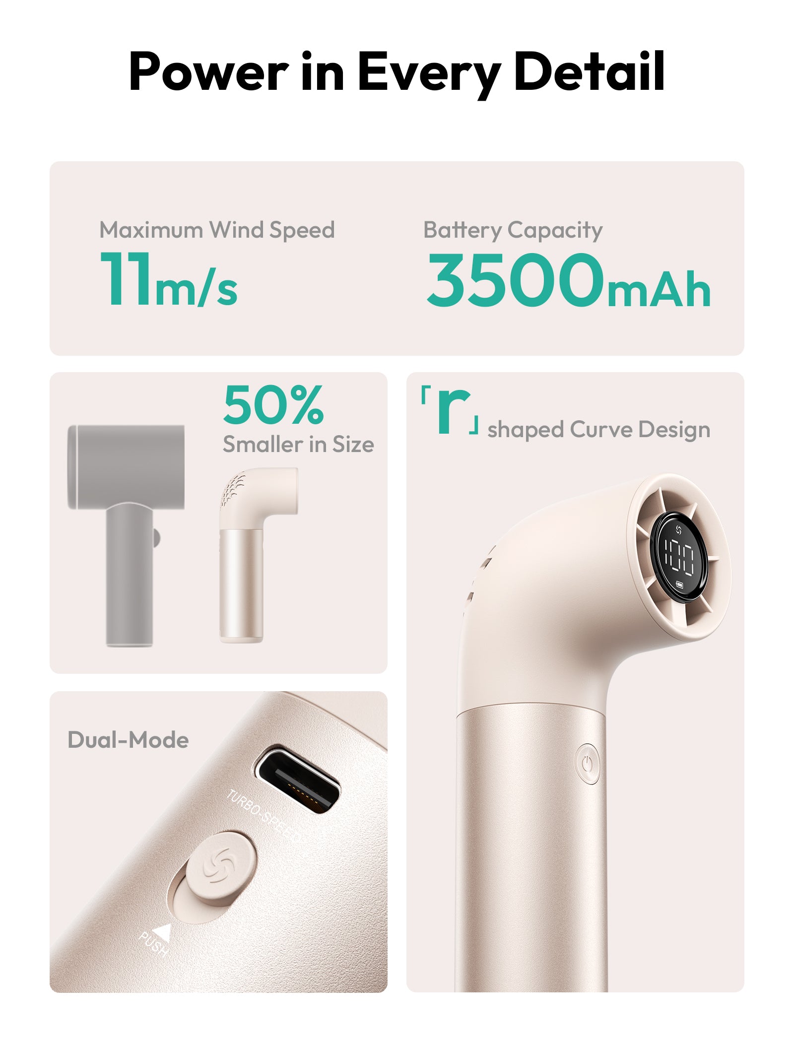 Handheld High-Speed Fan Aero Pro