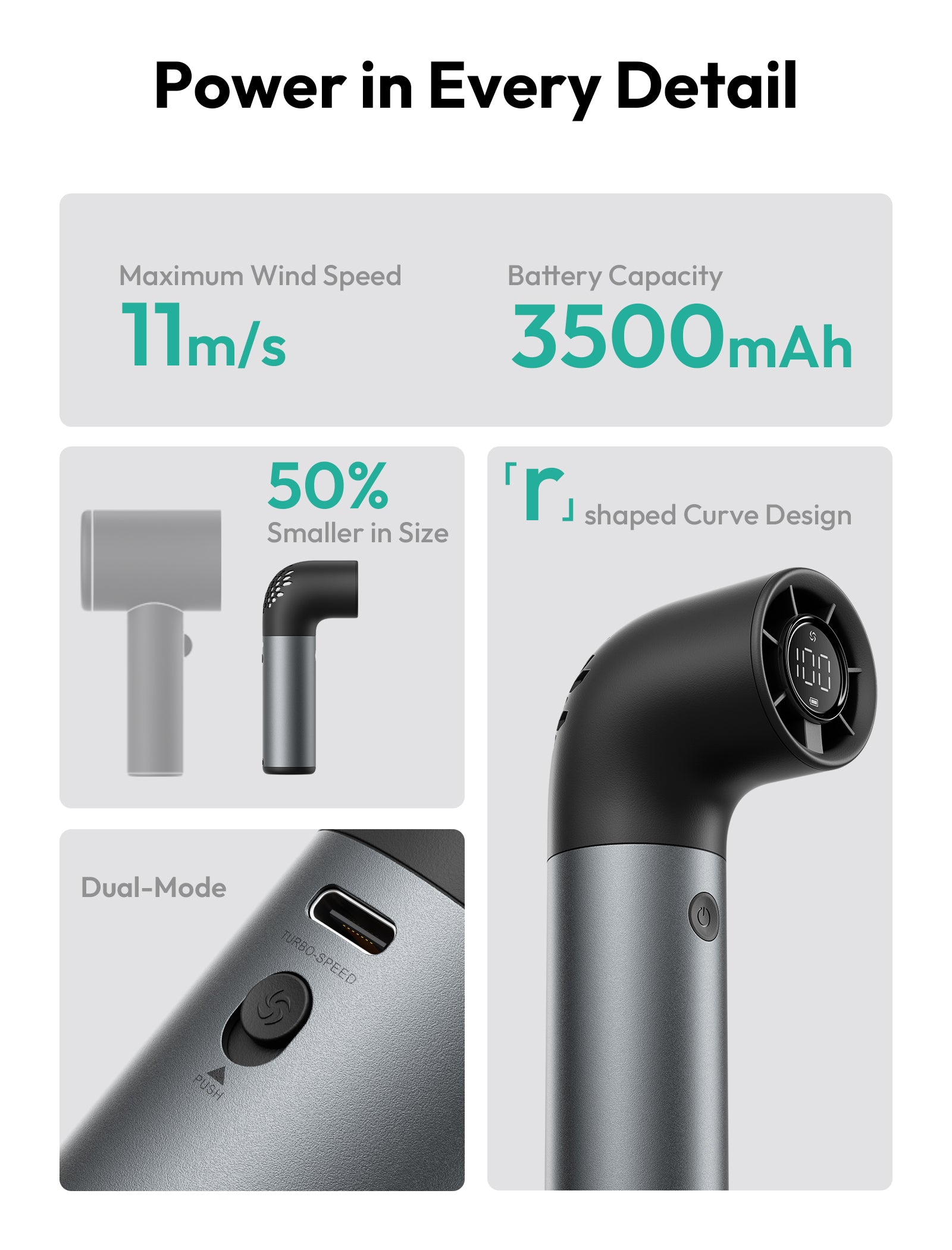 Handheld High-Speed Fan Aero Pro