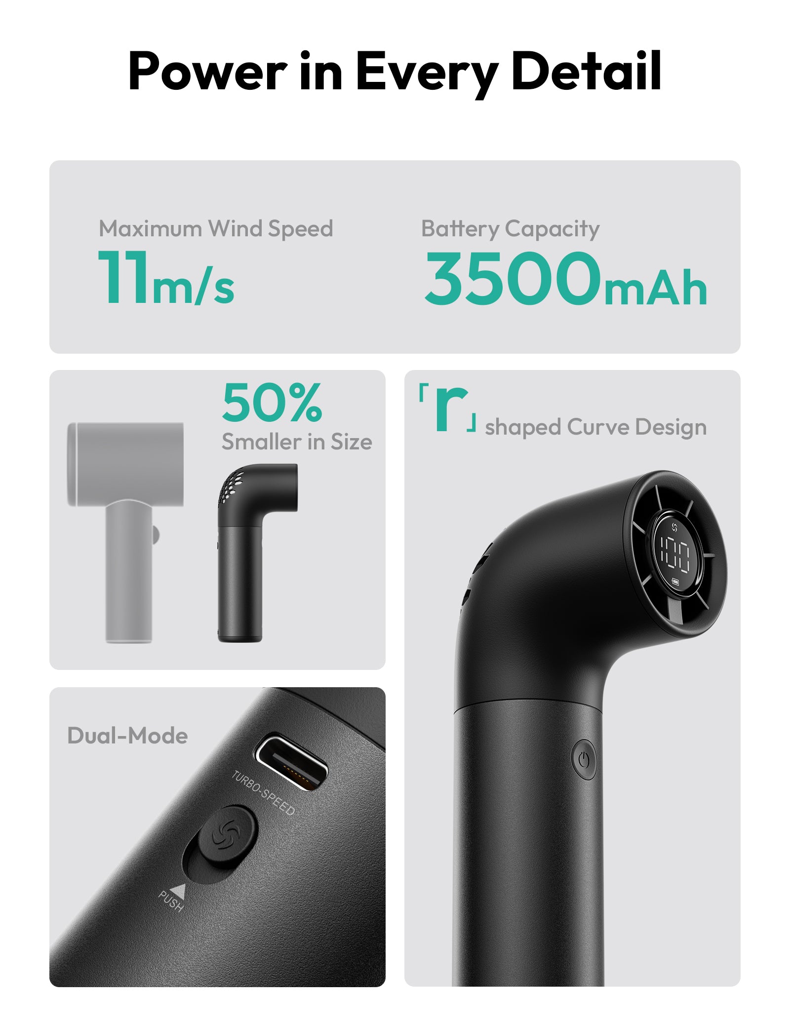 Handheld High-Speed Fan Aero Pro