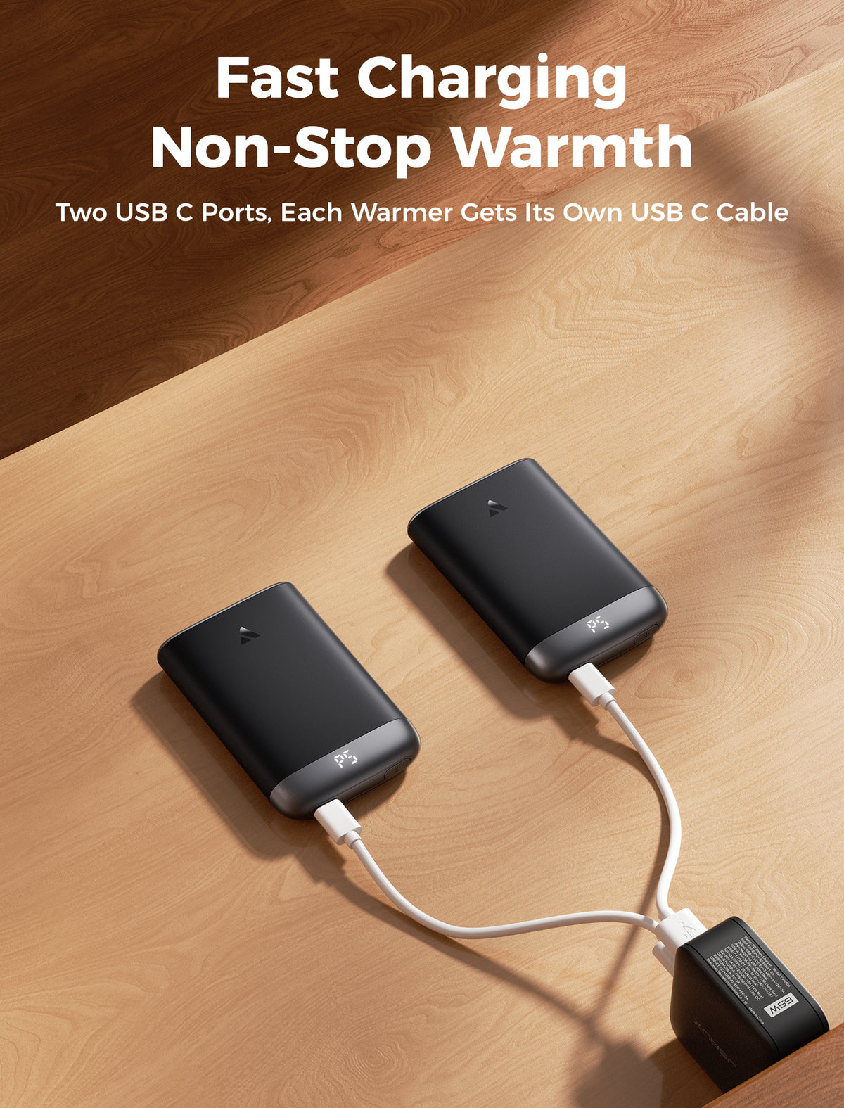Portable Magnetic Hand Warmer Glow Air-2 Pack