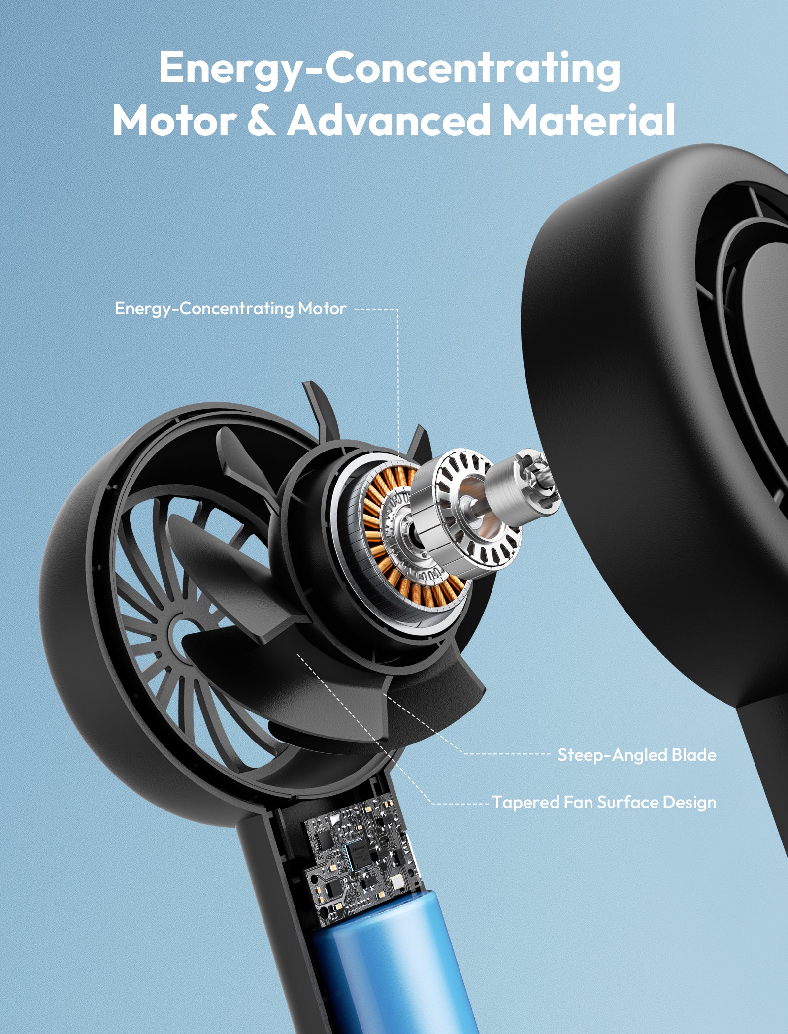 Portable  Handheld  Fan Halo 01 4500mAh