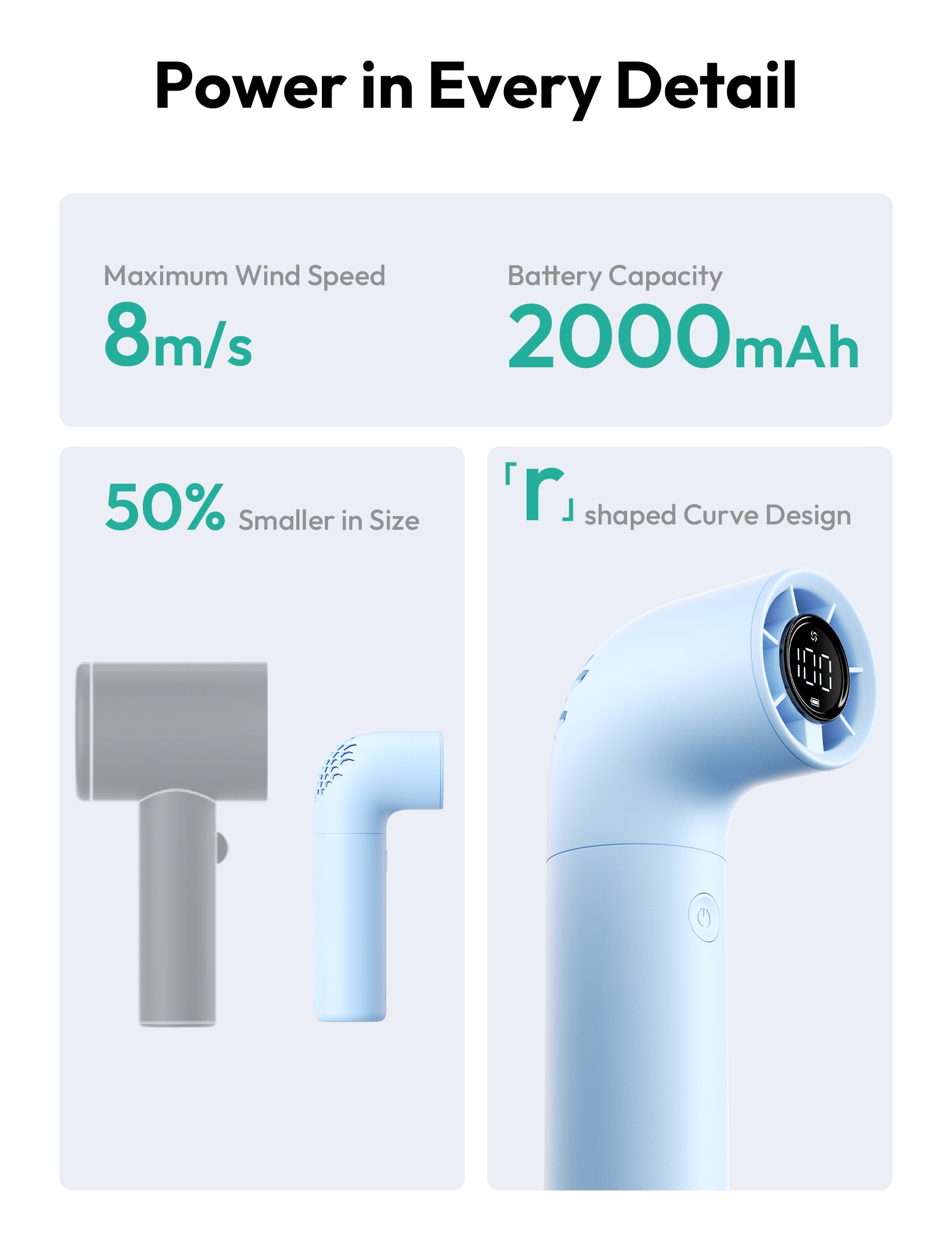 Handheld High-Speed Fan  Aero