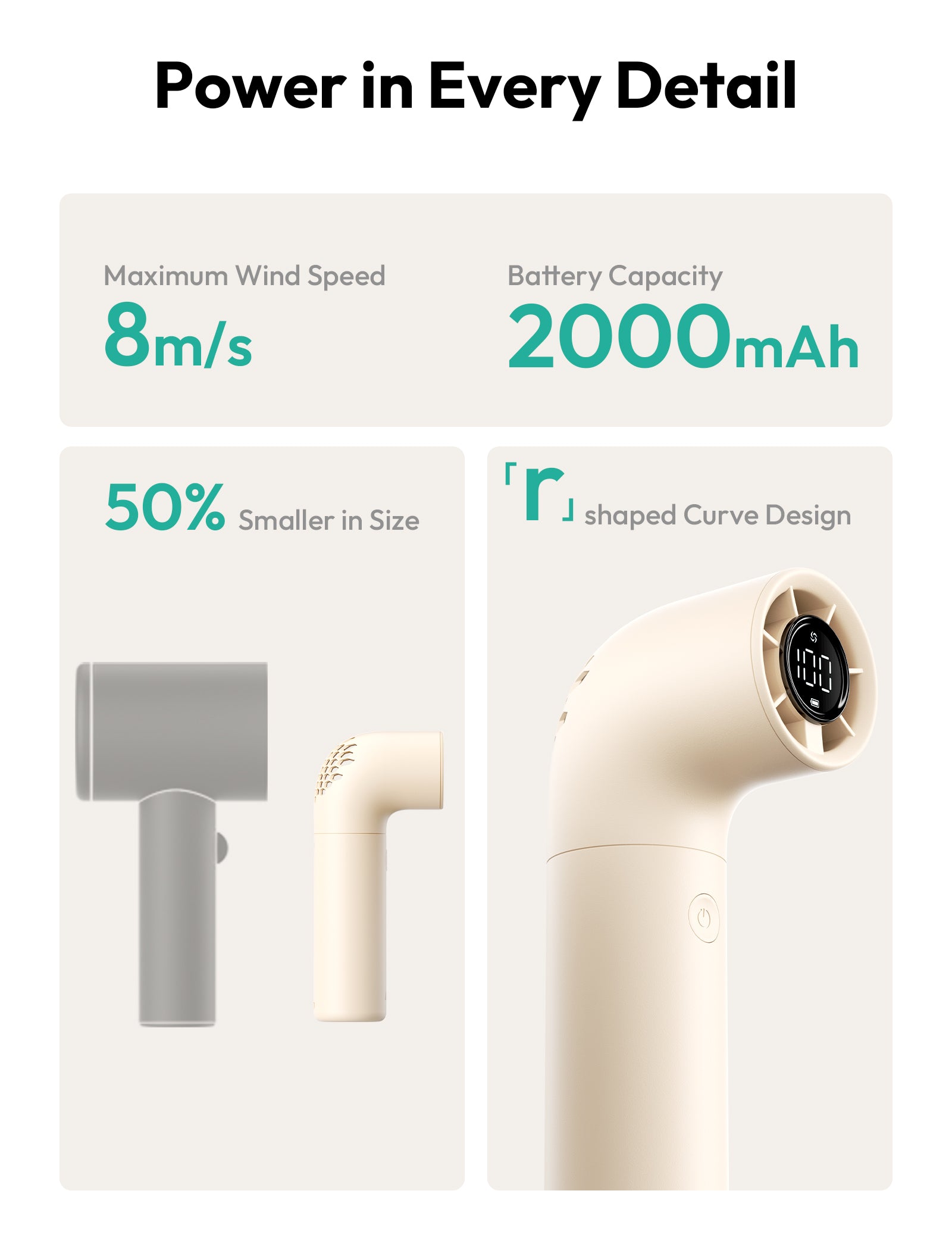 Handheld High-Speed Fan  Aero