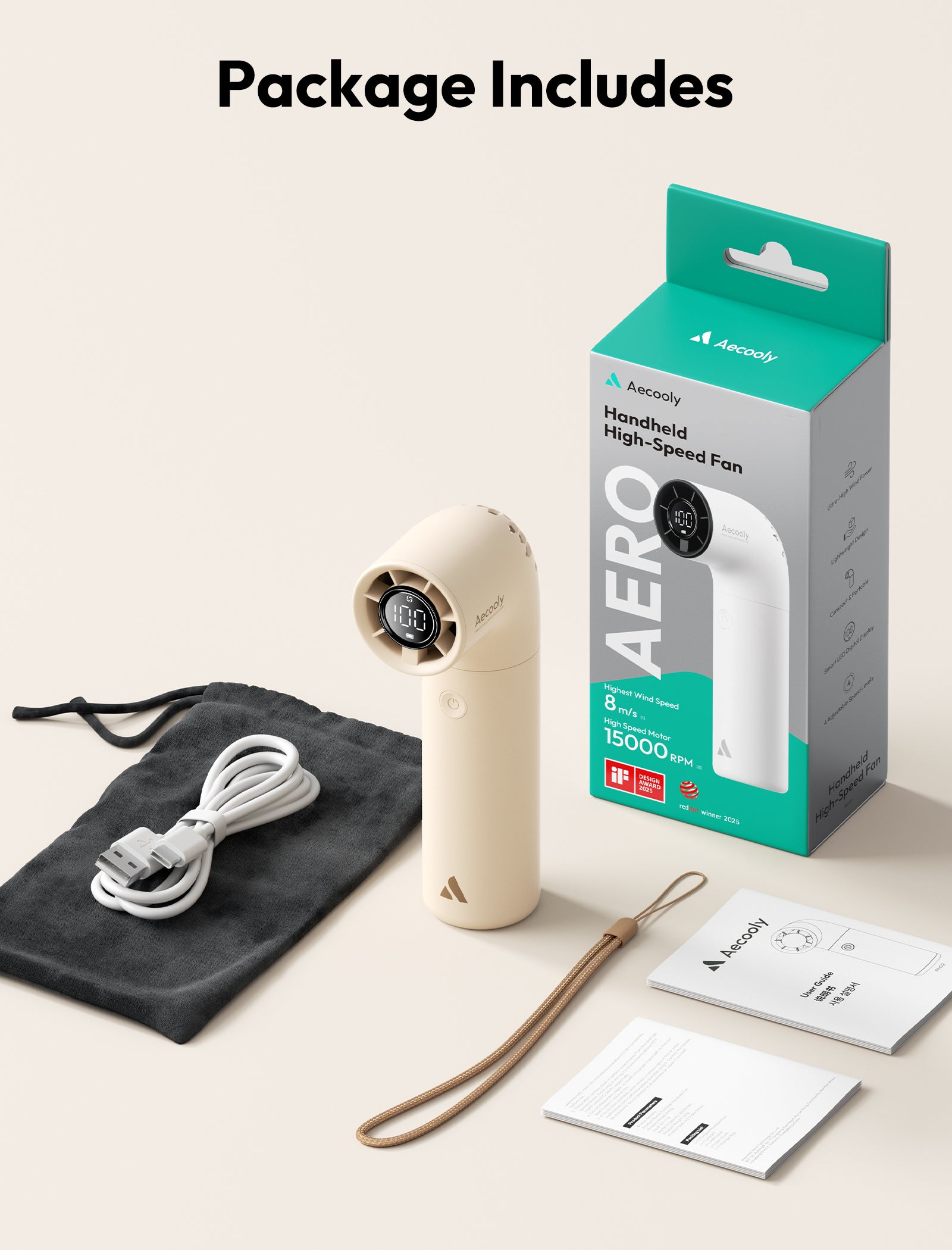 Handheld High-Speed Fan  Aero