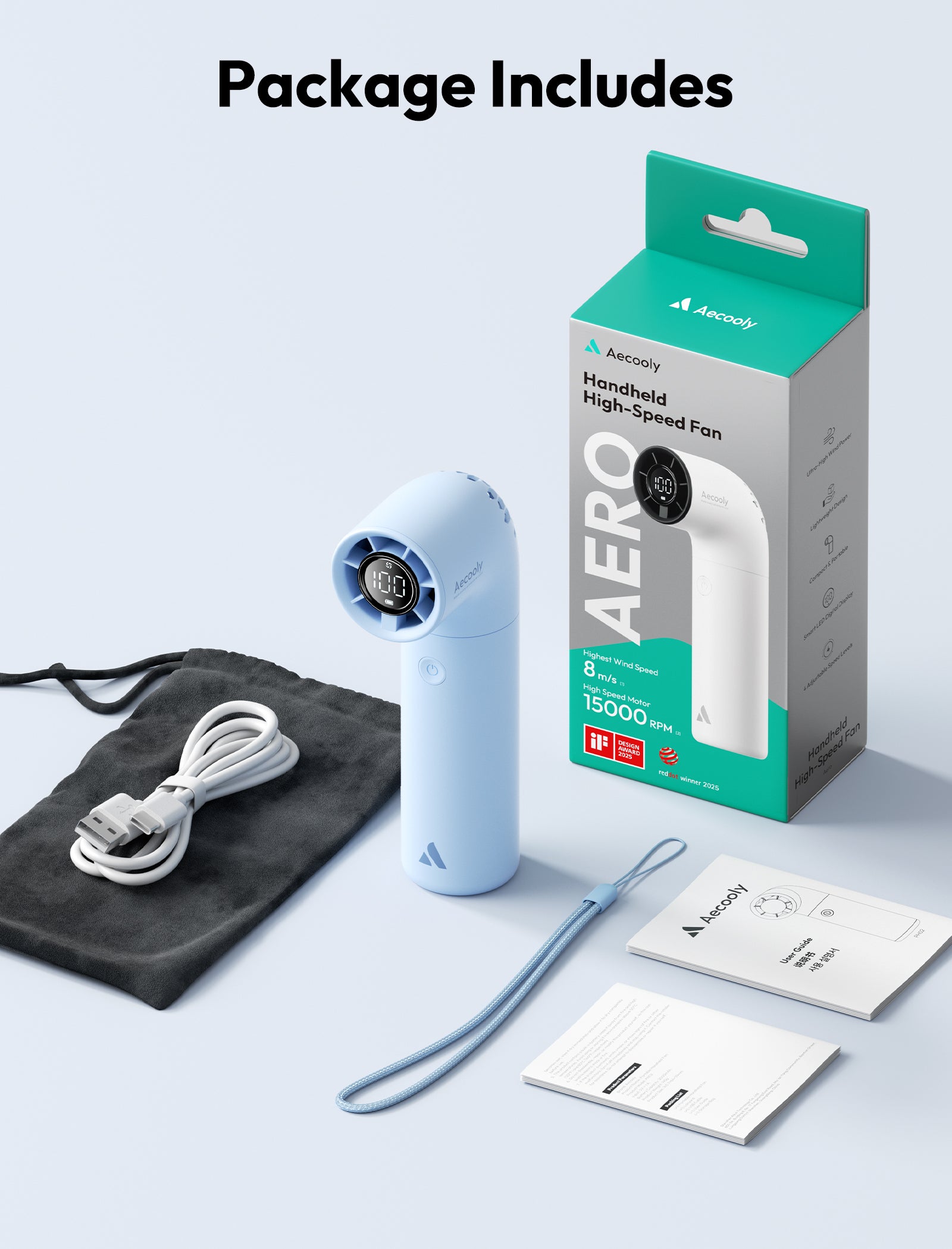 Handheld High-Speed Fan  Aero