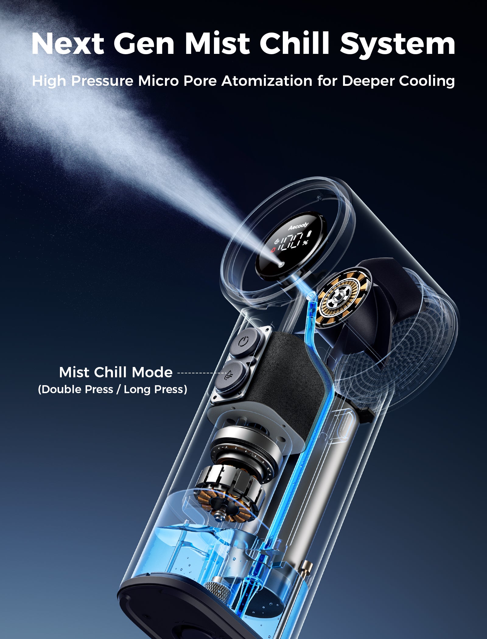 Portable Misting Fan Cold Air