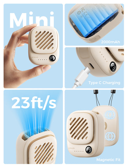 Mini Portable Neck Fan Click 01