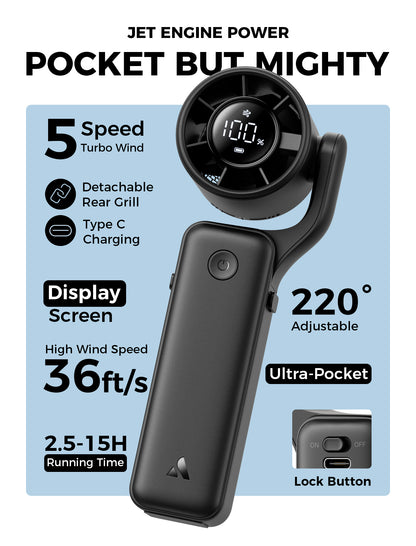 Portable Handheld Fan Air Gimbal