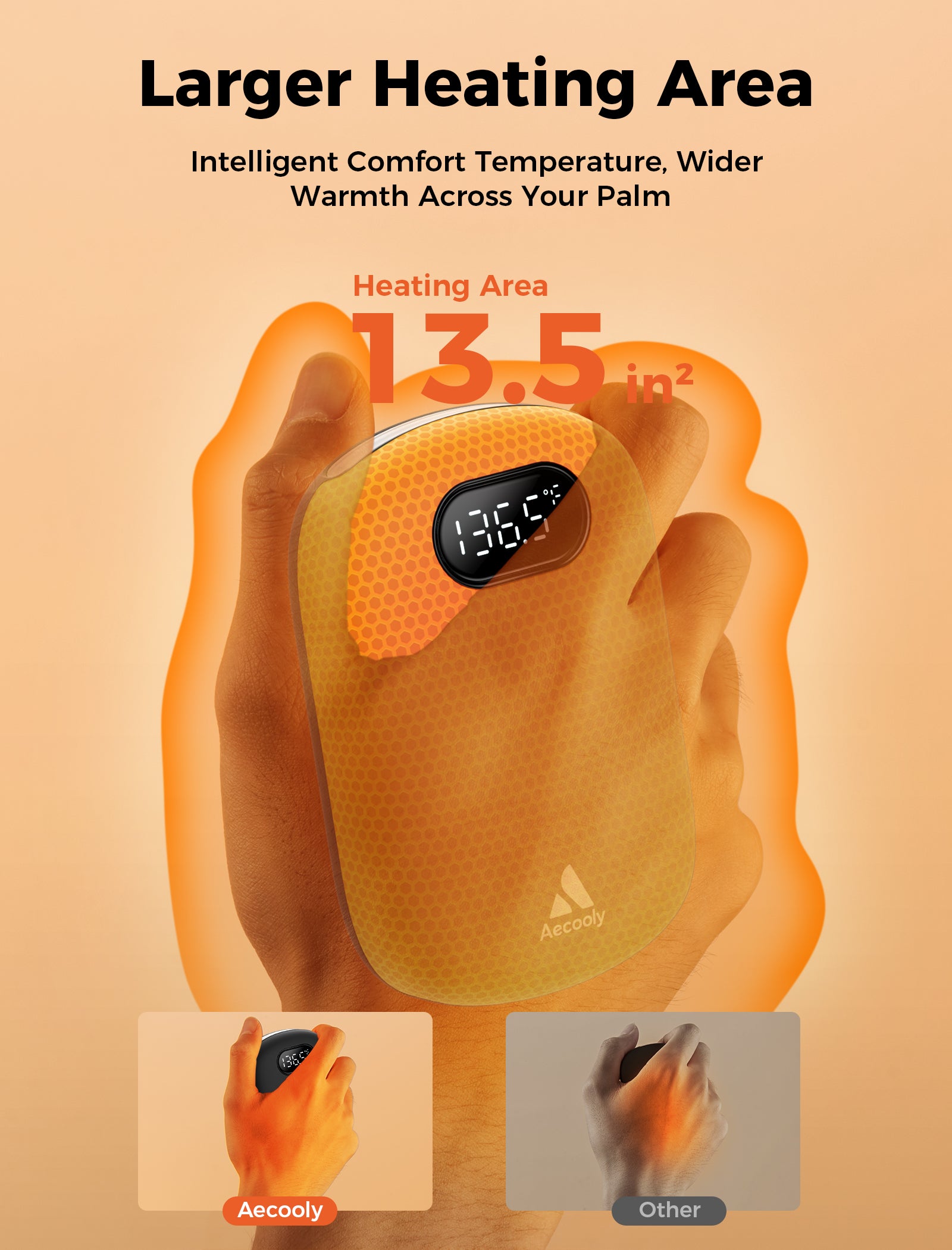 Portable Magnetic Hand Warmer Glow 01