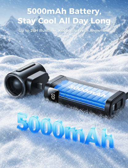 Portable Handheld Fan Air Mate & 5000mAh Power Bank