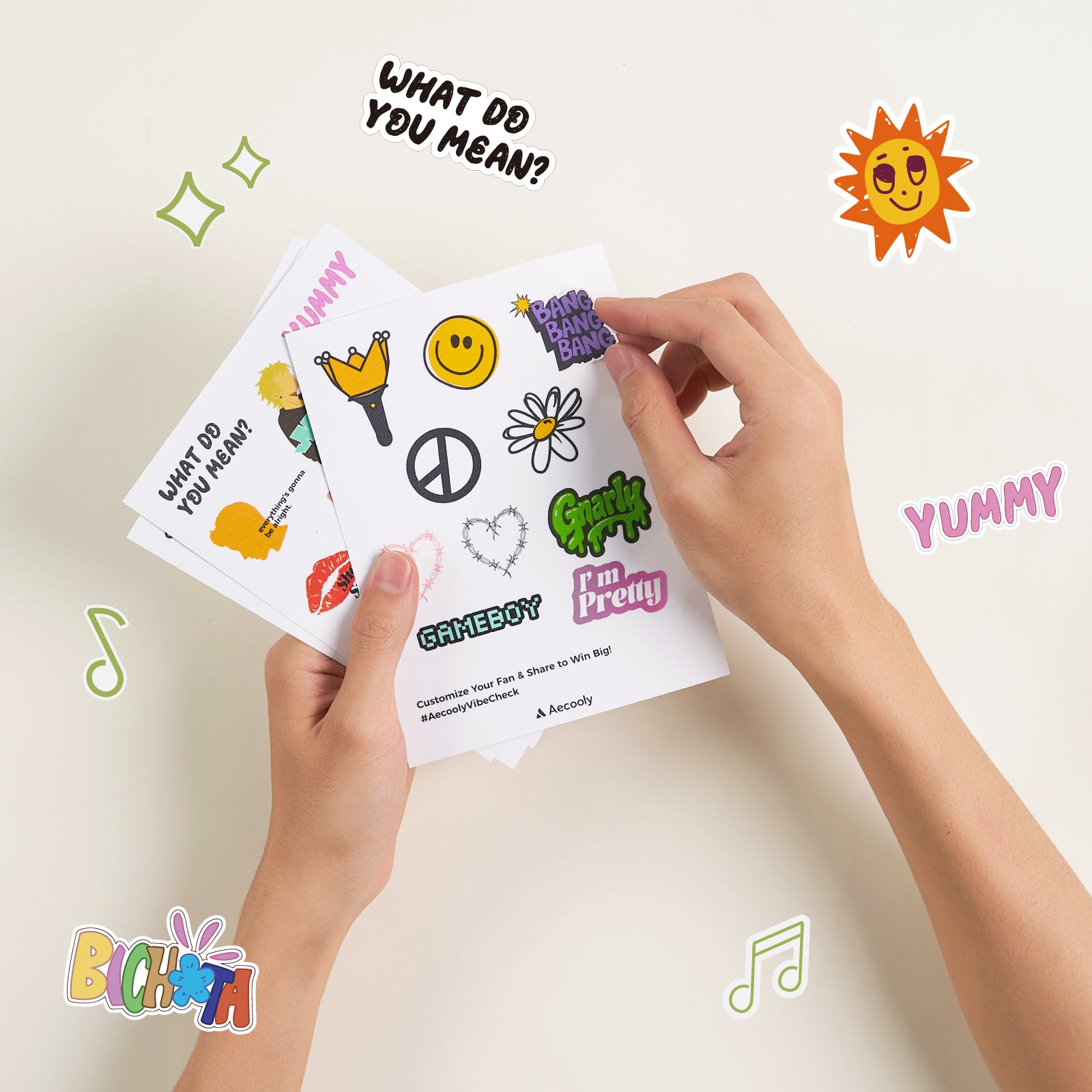 Sticker & Interactive Overlay Card set ($19.9 Value)