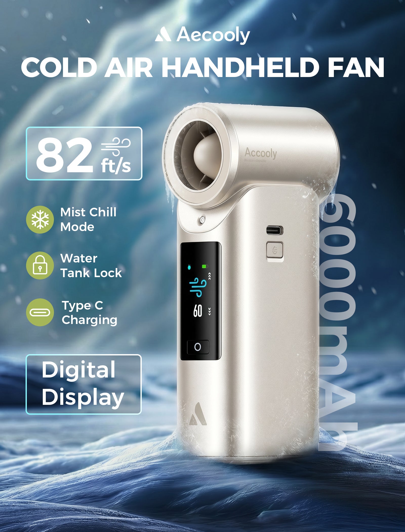 Portable Misting Fan Cold Air Ultra B(Basic) 6000mAh