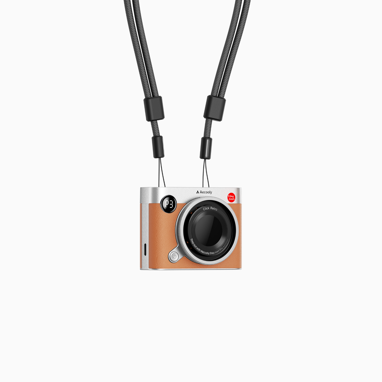 Mini Portable Neck Fan Click Retro