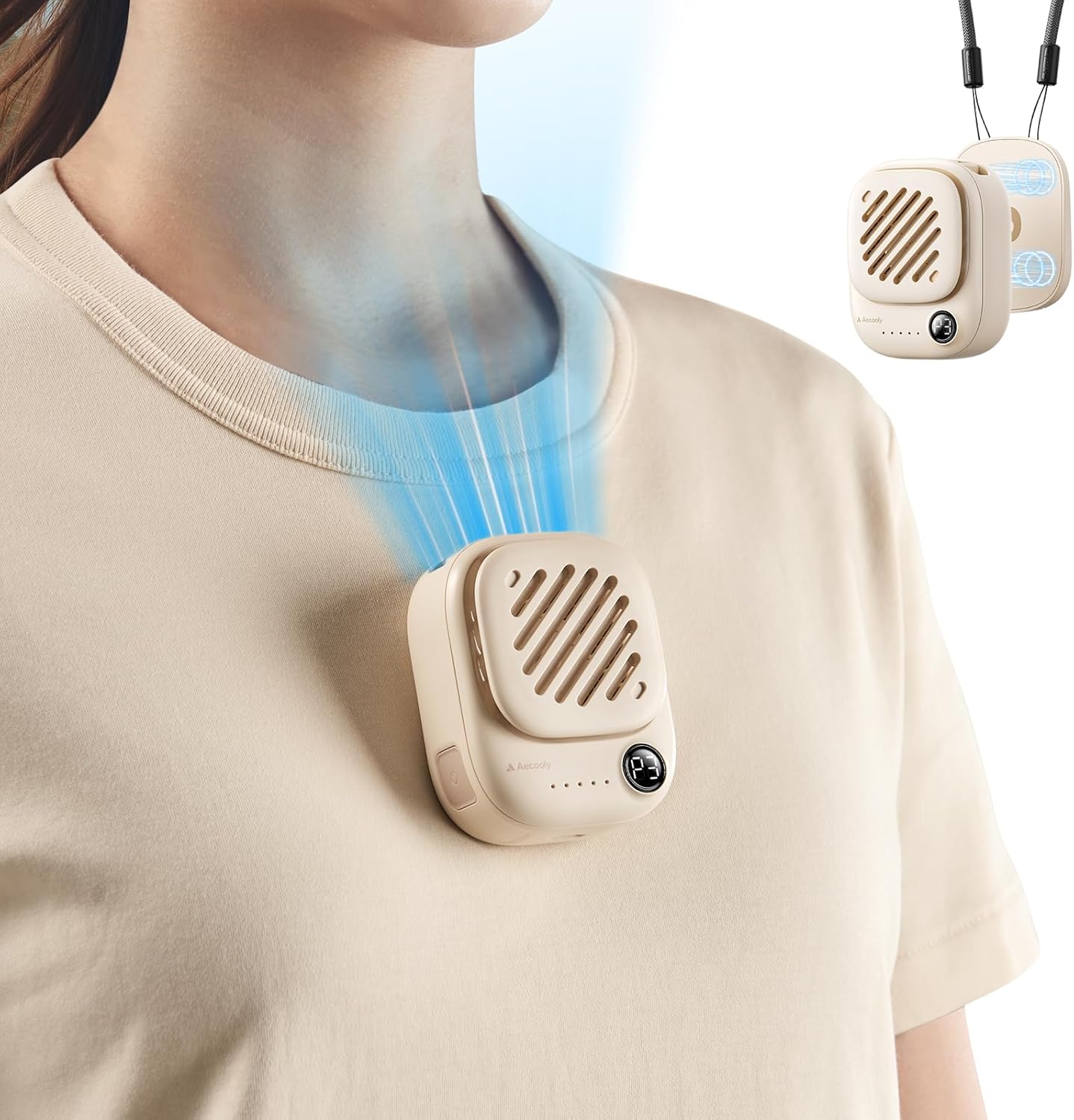 Mini Portable Neck Fan Click 01