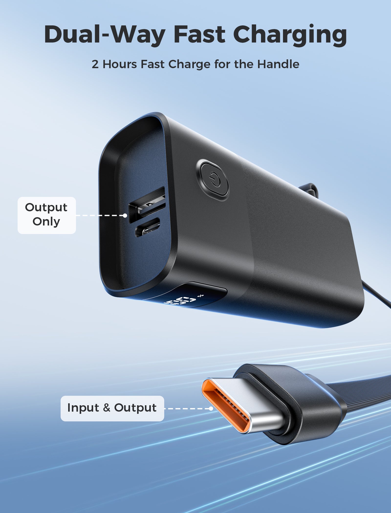Portable Handheld Fan Air Mate & 5000mAh Power Bank