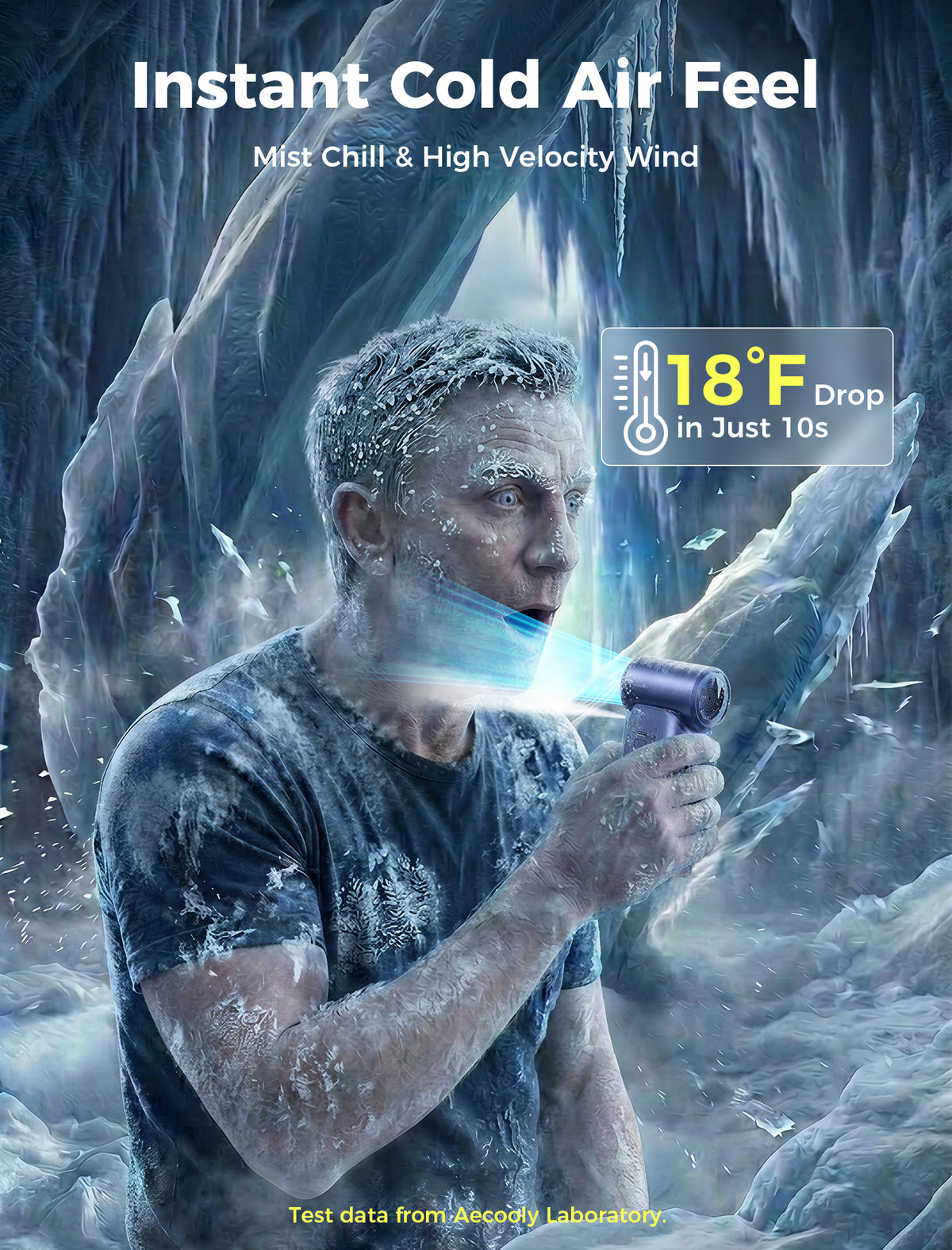 Portable Misting Fan Cold Air Ultra 7000mAh – Aecooly