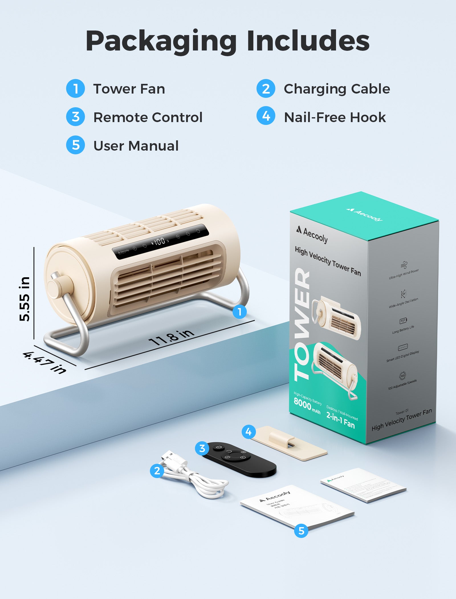 Powerful Tower Fan Tower 01