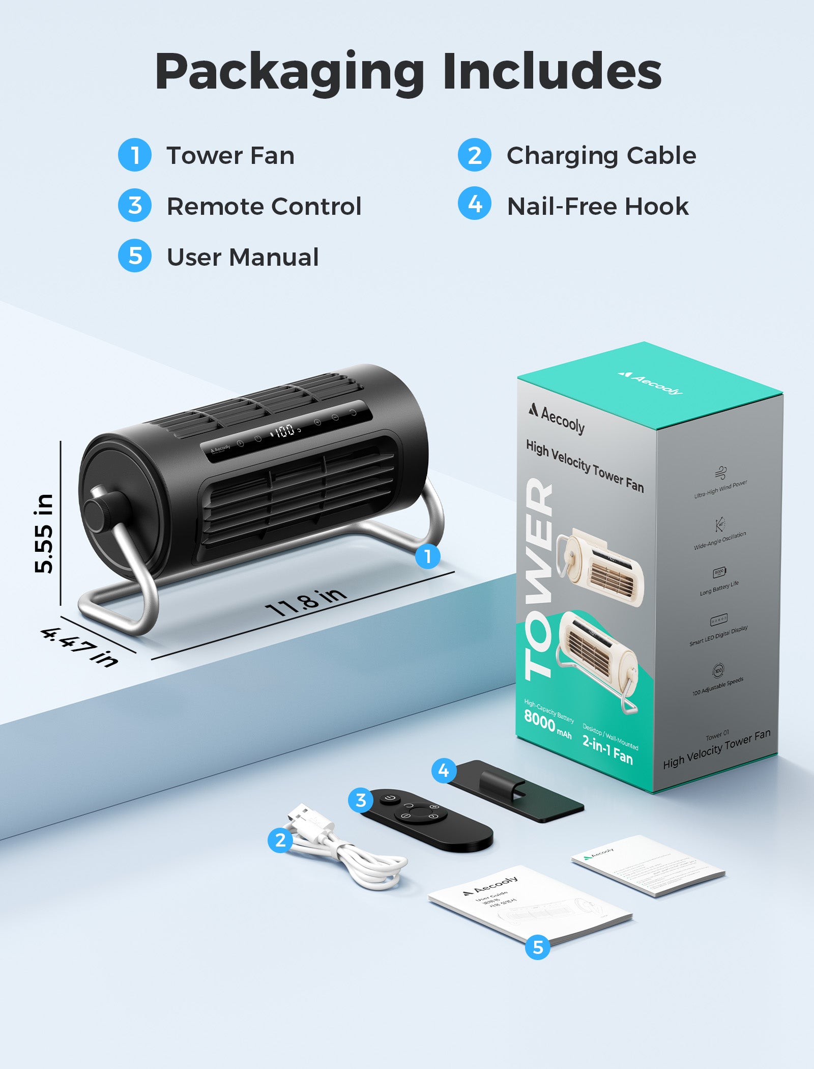 Powerful Tower Fan Tower 01