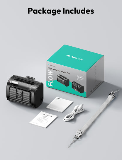 Flow 9000mAh | High Velocity Waist Fan