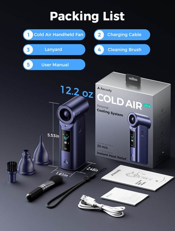 Portable Misting Fan Cold Air Ultra 7000mAh – Aecooly
