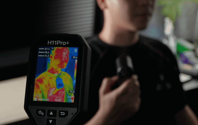 Real thermal-camera visualization of neck cooling